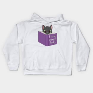 I read banned books Kids Hoodie